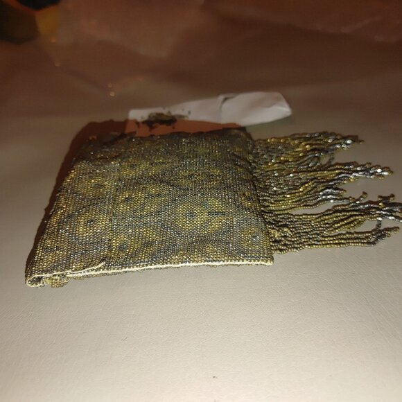 Vintage Beaded Purse Clutch Tassels Snap Closure  Intricate Beadwork - Picture 9 of 10